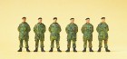 16840 Preiser Standing soldiers CapCoat camouflage of German Bundeswehr (6 painted figures)